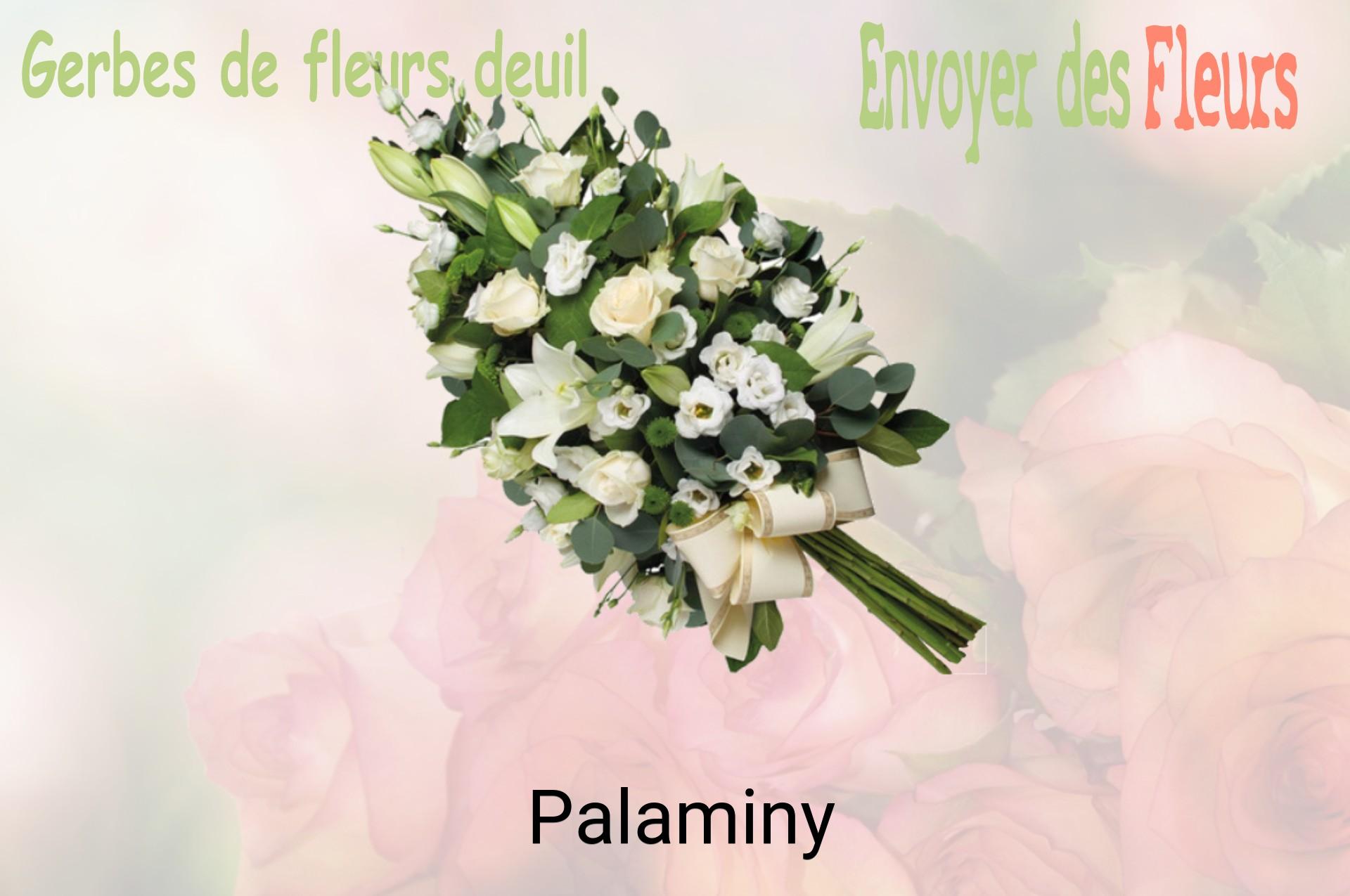 Gerbe de fleurs de deuil livrée à Palaminy